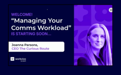 Managing your comms workload with Joanna Parsons