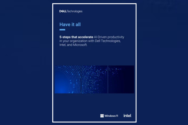 5-steps that accelerate AI-Driven productivity in your organization with Dell Technologies, Intel, and Microsoft french