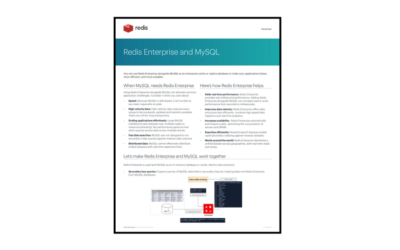 Quick Guide: Redis Enterprise and MySQL
