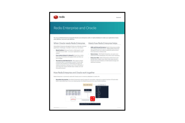 Quick Guide: Redis Enterprise and Oracle