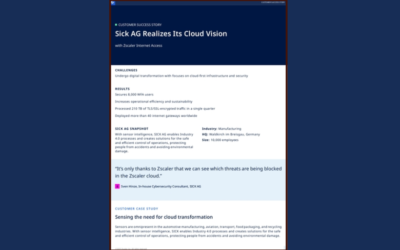 Sick AG Realizes Its Cloud Vision